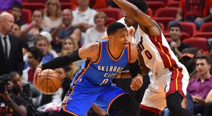 Westbrook'tan 15. 'triple-double'