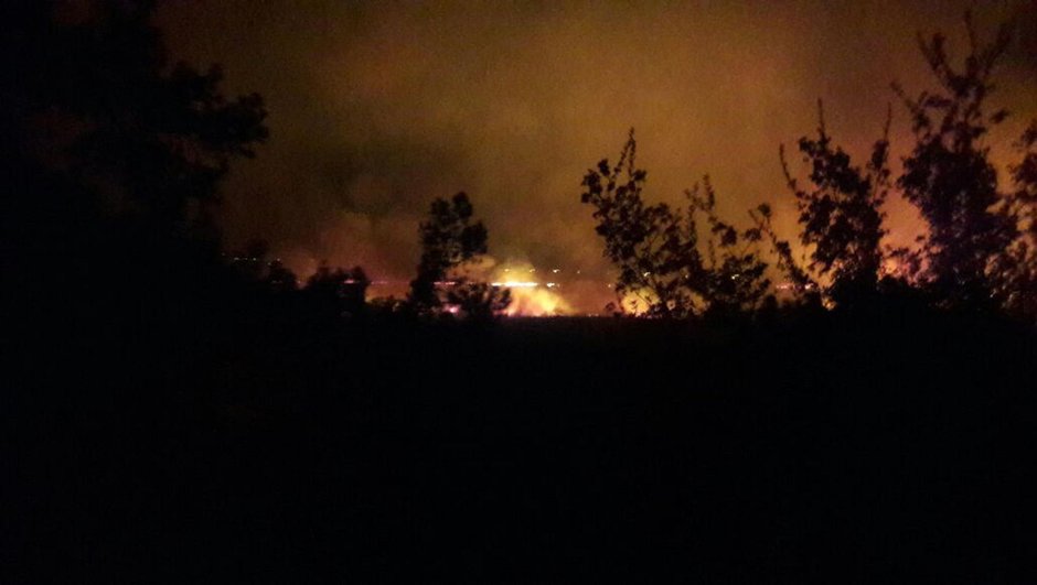 Sazl�ktaki yang�nda alevlerin aras�nda kalarak �ld�