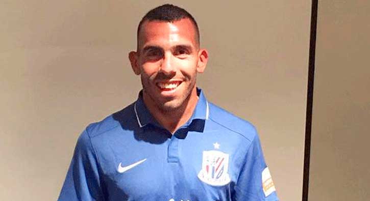Carlos Tevez resmen Shanghai'da!