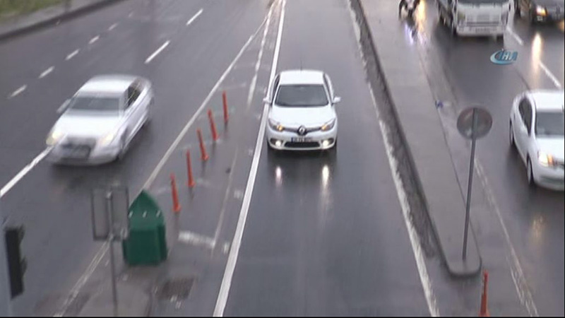 E-5'te geri geri gittiler