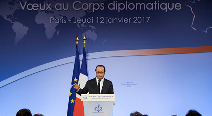 Hollande: Suriye bar�� g�r��meleri BM b�nyesinde ger�ekle�meli