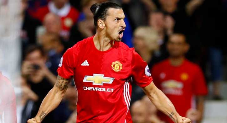 �ngiltere'de ay�n futbolcusu Ibrahimovic oldu