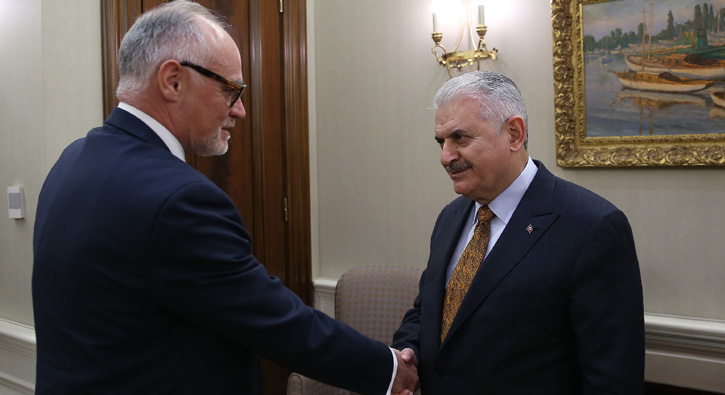 Ba�bakan Y�ld�r�m Blunt'u kabul etti