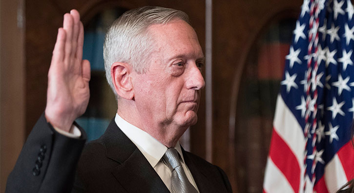 Yeni ABD Savunma Bakan Mattis'ten Pentagon'a ilk mesaj 