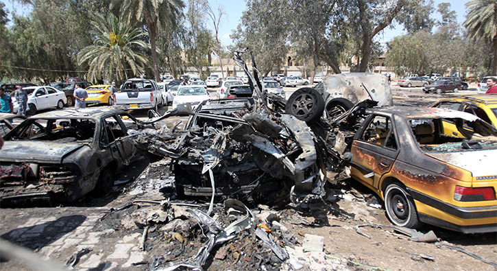 Badatta bombal saldr; 9 kii ld, 21 kii yaraland