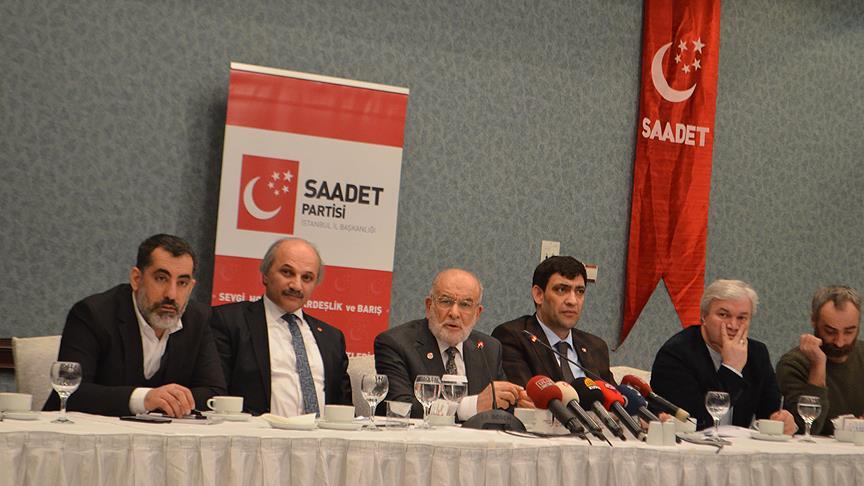 Saadet Partisi Genel Ba�kan� Karamollao�lu: Ba�kanl�k sistemine prensip olarak kar�� de�iliz