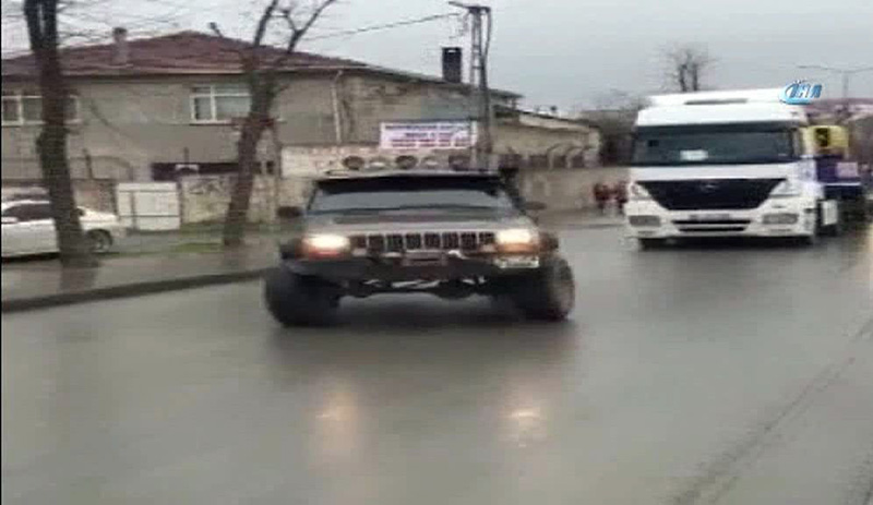 �mraniye'de cipli trafik magandas� kameraya yans�d�