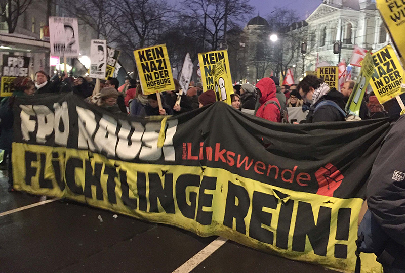 Viyana�da 'Anti Fa�ist' g�sterisi