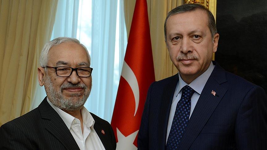 Cumhurbakan Erdoan, Nahda Hareketi Lideri Gannui'yi kabul etti