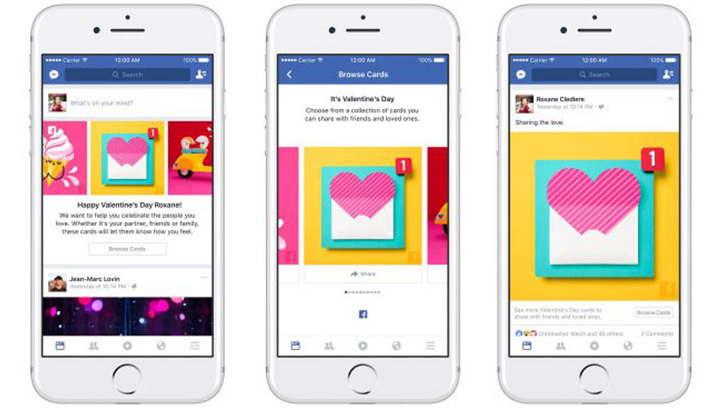 Facebook Sevgililer G�n��ne haz�r