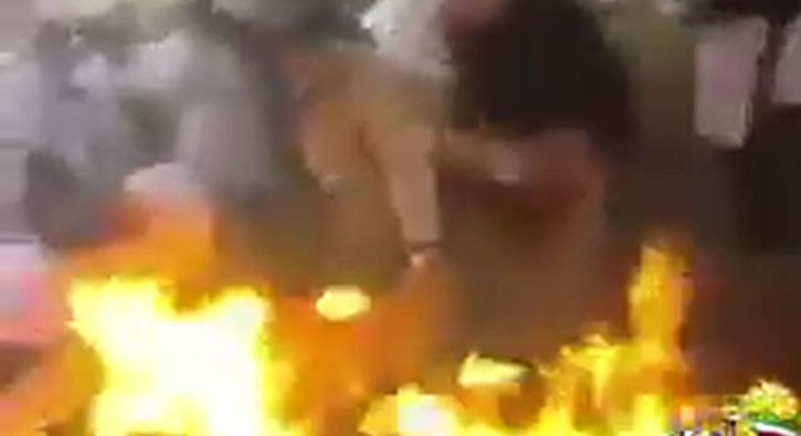 �ran vatanda�� kendini yakt�