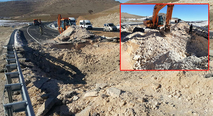 Mardin'de karayoluna tuzaklanan patlay�c� imha edildi