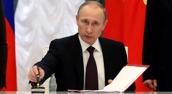 Rusya Devlet Bakan Putinden tartmal karar