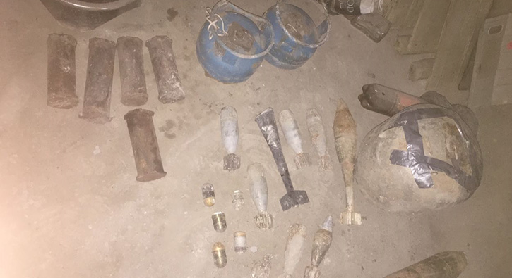 Nusaybin'de �ok say�da patlay�c� ve m�himmat ele ge�irildi