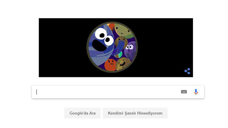 Google, 7 yeni gezegeni doodle yapt