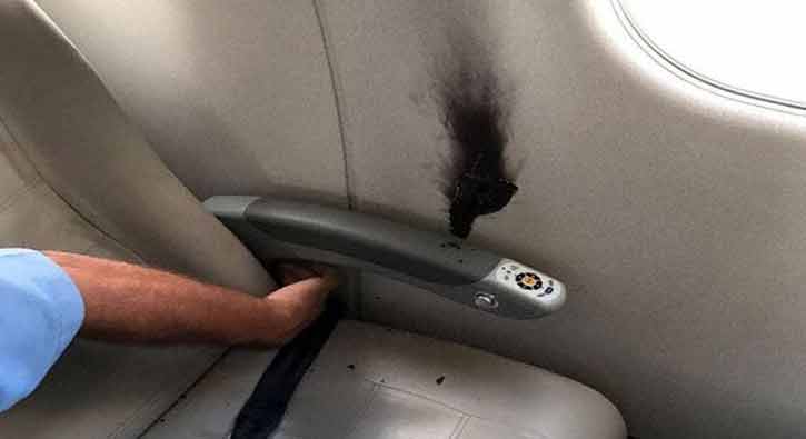 Embraer ERJ-195'in kabinide patlama oldu
