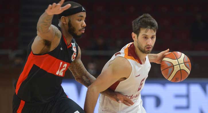Galatasaray Odeabank, sahas�nda Gaziantep Basketbol'a 79 - 66 ma�lup oldu