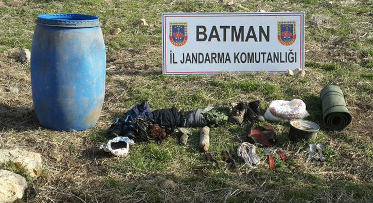 Hasankeyf'te PKK s���na�� bulundu