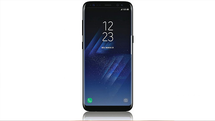 Samsung Galaxy S8'in siyah tasar�m� s�zd�