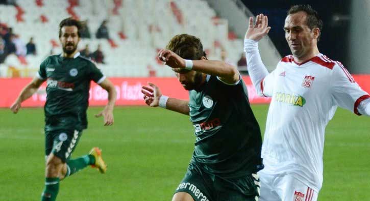 Sivasspor ile Atiker Konyaspor 0-0 berabere kald