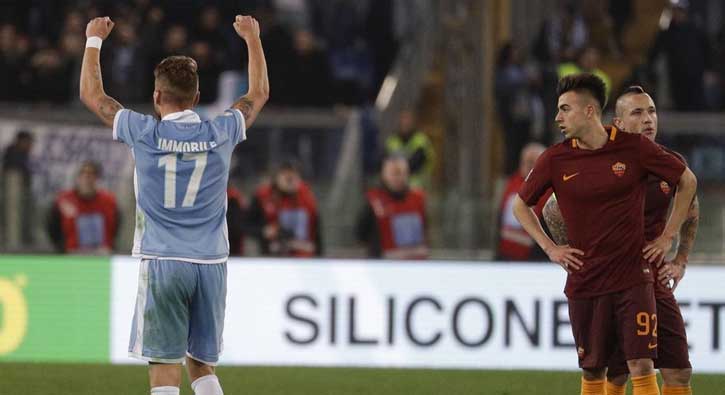 Lazio derbide Roma'y� 2-0 ma�lup etti