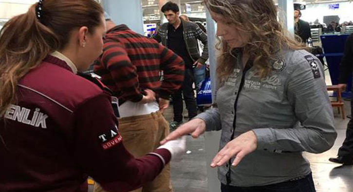 Atat�rk Havaliman�'nda parmak izi testi d�nemi