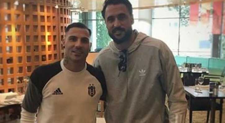 Ricardo Quaresma, eski tak�m arkada�� Hugo Almeida'y� ziyaret etti