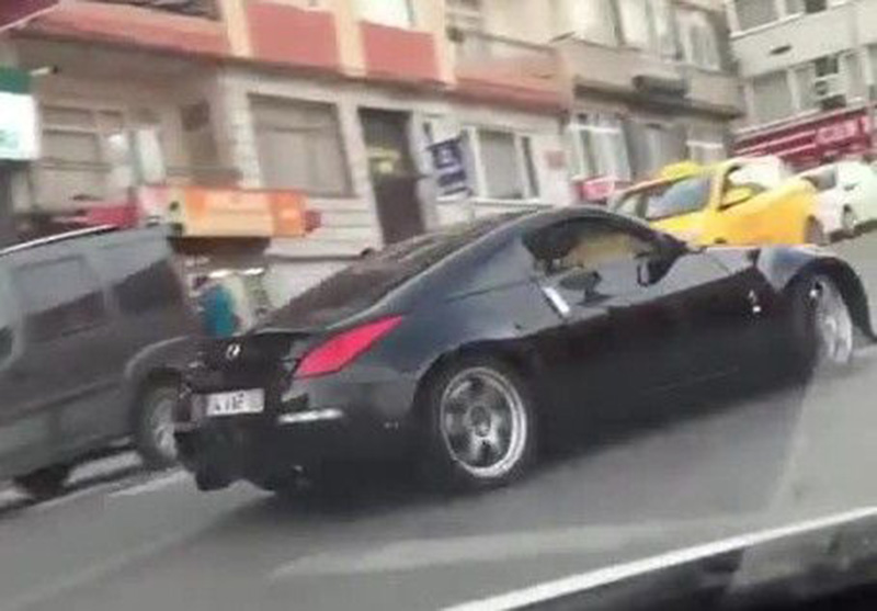 Trafik magandas� hastaneler b�lgesinde drift yapt�