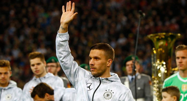 Lukas Podolski, milli takma veda etti