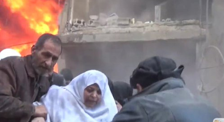 Hama'da salk merkezine 'klor gazl' saldr