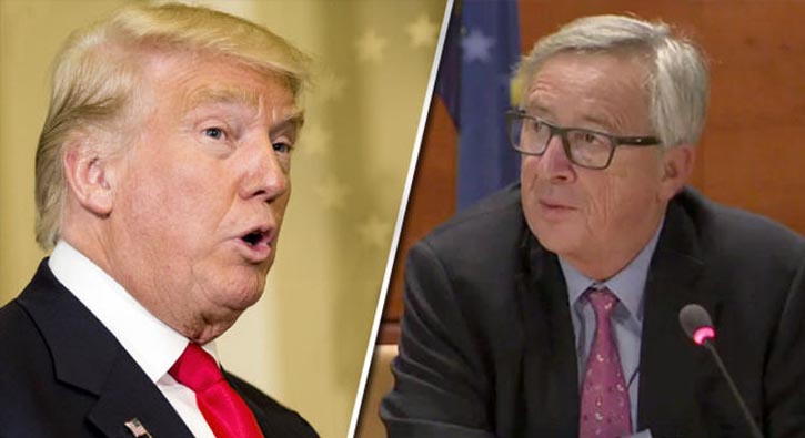 Juncker'den Trump'a uyar: AB kerse sava kar