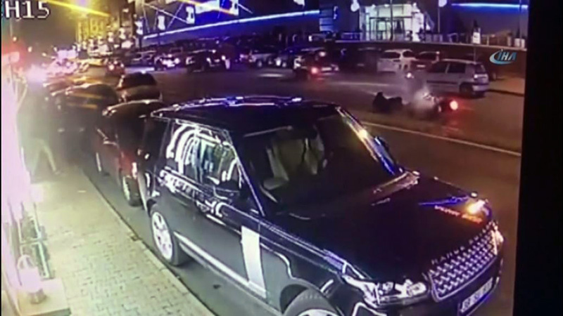Feci kaza gvenlik kamerasnda