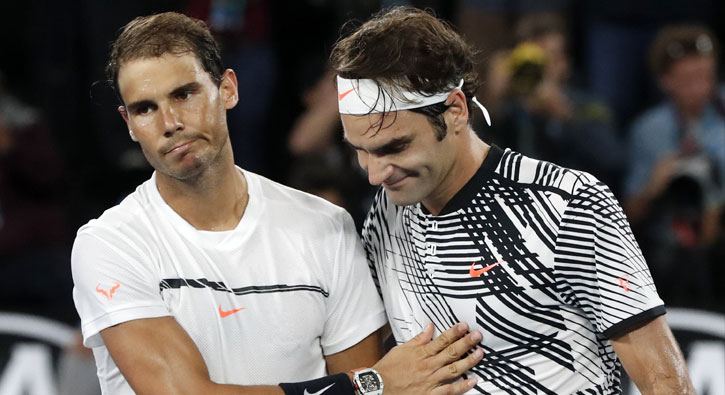 Rafael Nadal ve Roger Federer �eyrek finalde