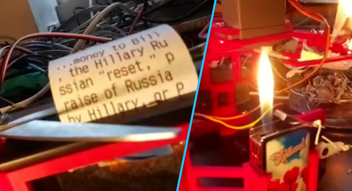 Trump'�n Tweet'lerini yakan robot tasarlad�lar