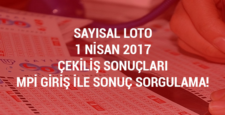 Saysal Loto 1 Nisan sonular
