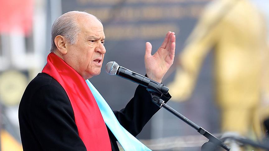 MHP Genel Ba�kan� Devlet Bah�eli: T�rk milleti K�rdistana izin vermeyecektir