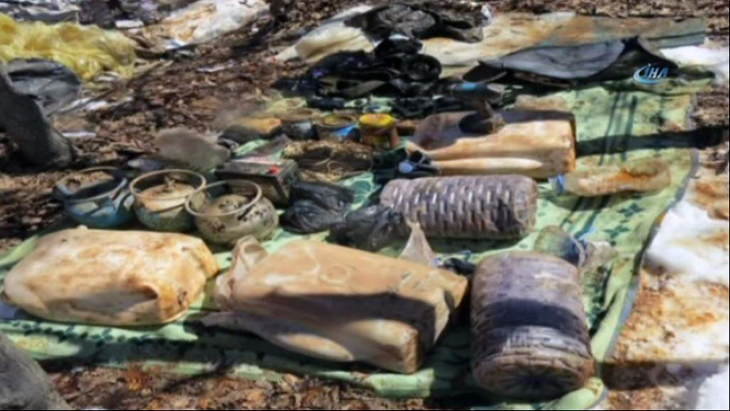 Tunceli'de el bombas ile glendirilmi patlayc bulundu