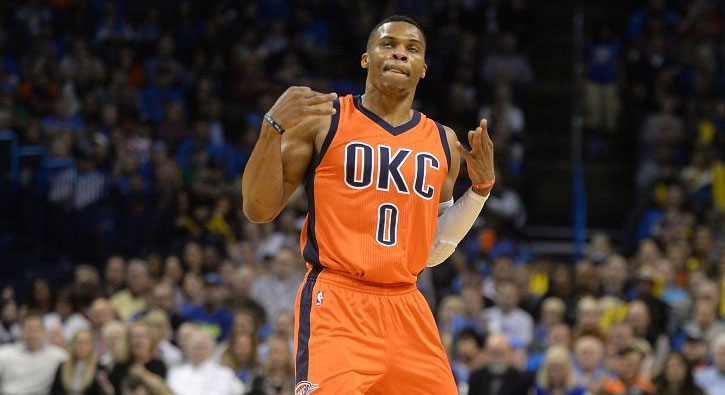 Westbrook'tan 12 say, 13 ribaunt, 13 asist