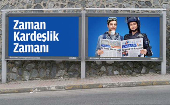 Zaman iddianamesinde arpc detay: Darbe mesaj reklam afiiyle verildi