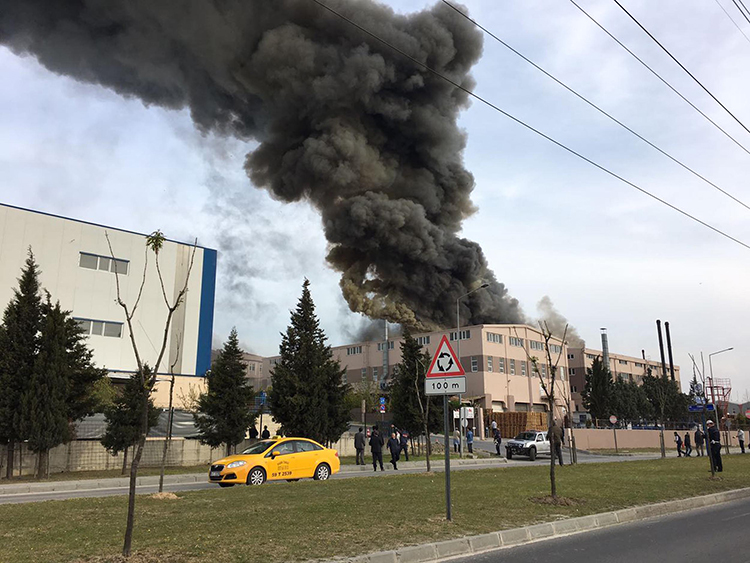 erkezky'de tekstil fabrikasnda patlama