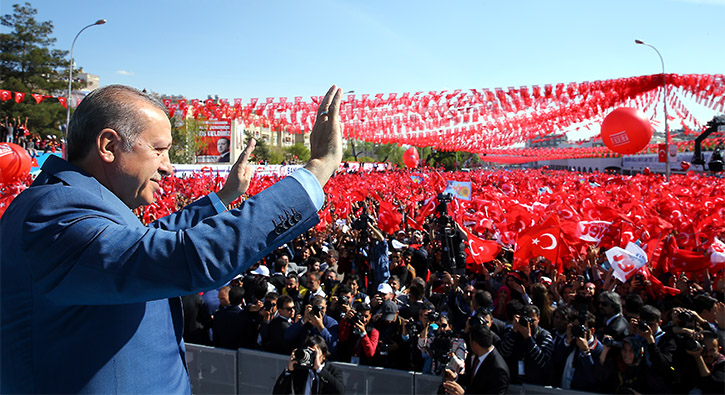 Cumhurbakan Erdoannn mitingine Ceylanpnardan rekor katlm