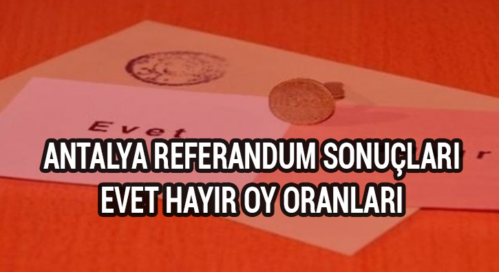 Antalya referandum sonular