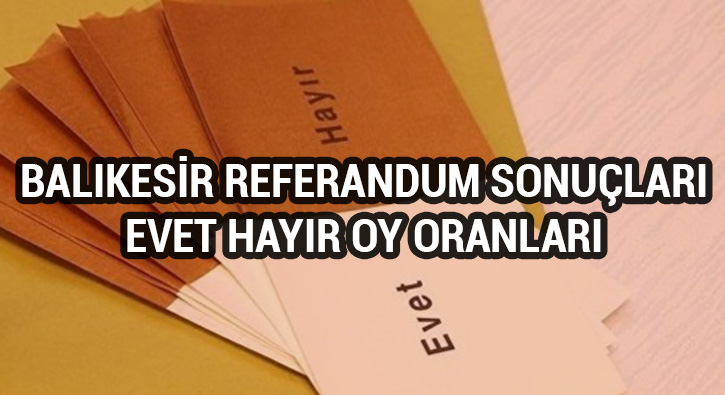 Balkesir referandum sonular