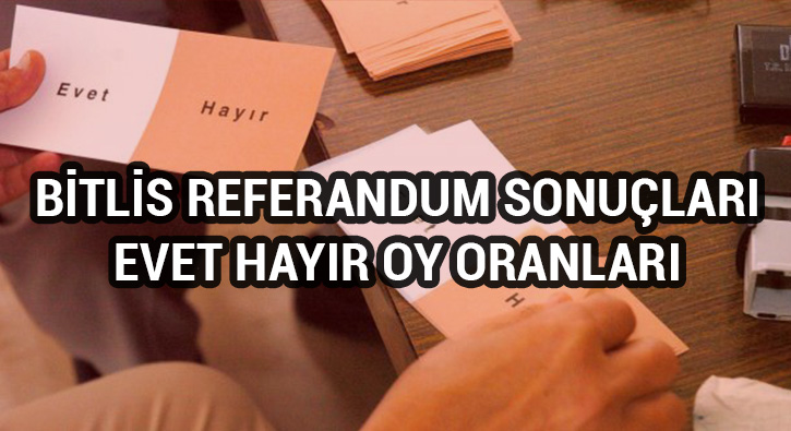 Bitlis referandum sonular