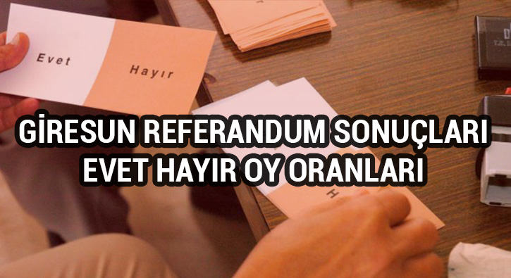 Giresun referandum sonular