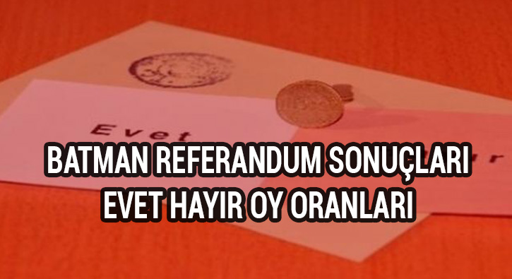 Batman referandum sonu�lar�