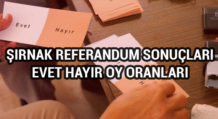 ��rnak referandum sonu�lar�