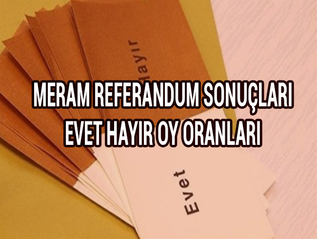 Meram referandum sonu�lar�