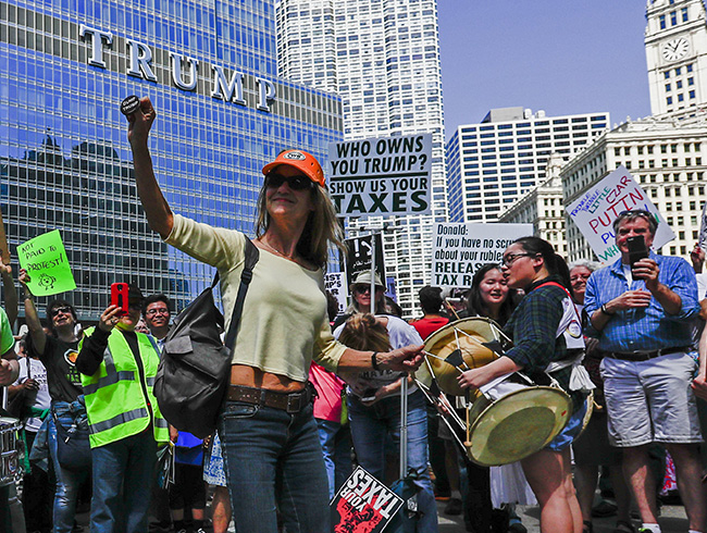 ABD'de'vergi' protestosu