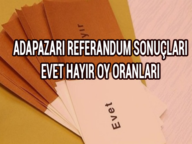 Adapazar referandum sonular